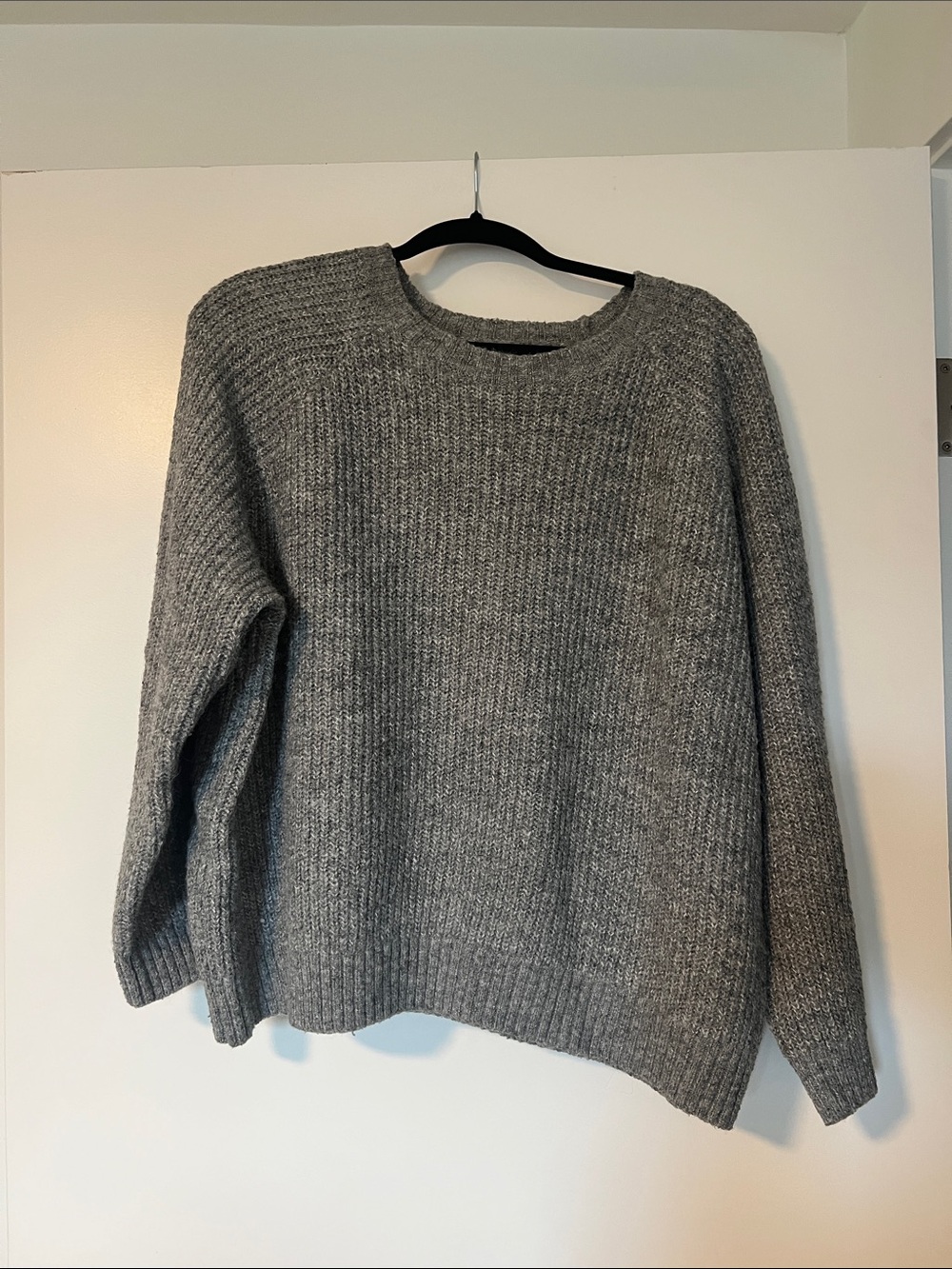Grey knit sweater
